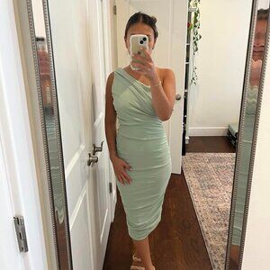 Love X Design Midi Cocktail Dress (Sea Foam Green)